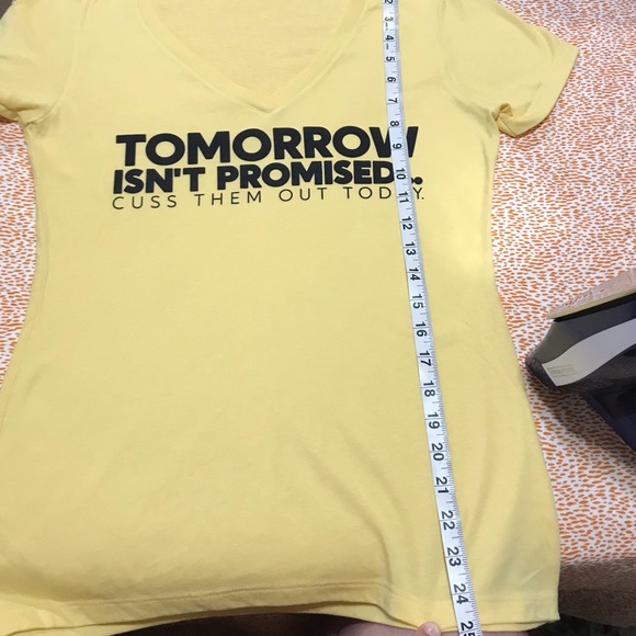 Vneck funny print t shirt - Picture 5 of 5